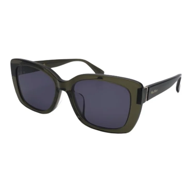 MaxMara Acetate Plate Irregular Shape Sunglasses Unisex Tea Brown MM0158K 96A