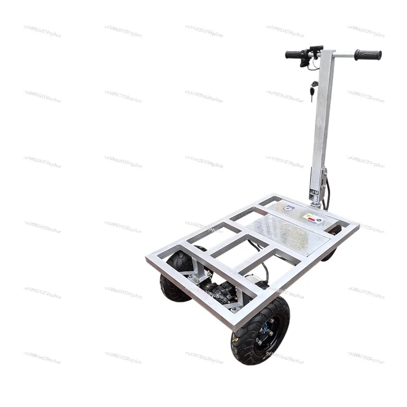 

Flat Folding Light Building Materials Feeding Truck Portable Load Electric Trolley