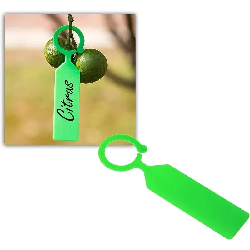 50pcs Colorful Plastic Ring Tag Hanging Plant Labels Weatherproof Reusable for Gardens Nurseries Farms