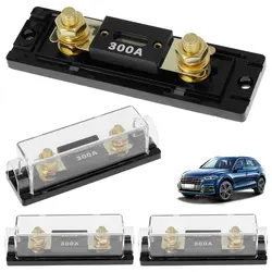 1/4Pcs ANL Fuse Holder Professional Car Blade Fuse Holder Gold Plated Auto Fuse Block Safe Car Audio Fuse Holder with 300 Amp