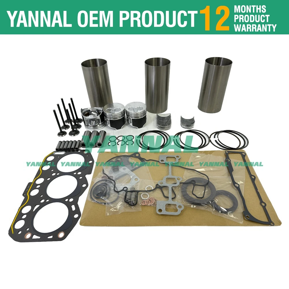 3YM30 Overhaul Rebuild Kit For Yanmar Engine diesel Marine boat Repair parts set