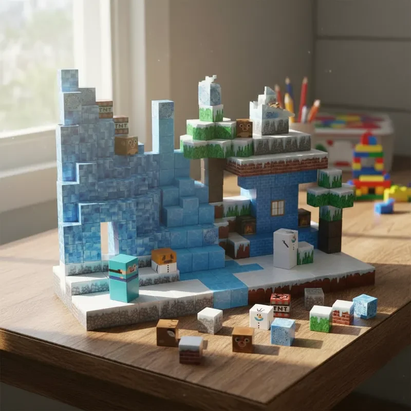 Bloque de construcción magnético, adecuado para juegos de construcción creativos, modelos educativos STEM, regalos de cumpleaños, Halloween y Navidad