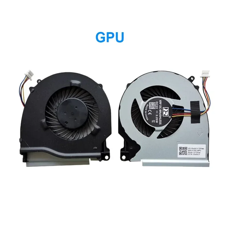 مروحة تبريد جديدة للكمبيوتر المحمول وحدة المعالجة المركزية GPU لأجهزة Dell Inspiron 15-7557 7559 7000 5577 5576 P57F