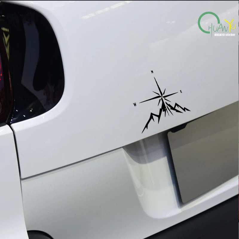 Outdoor Unique Car Sticker Coordinates Off-Road Camping Motorcycle Decoration Reflective Waterproof Decal