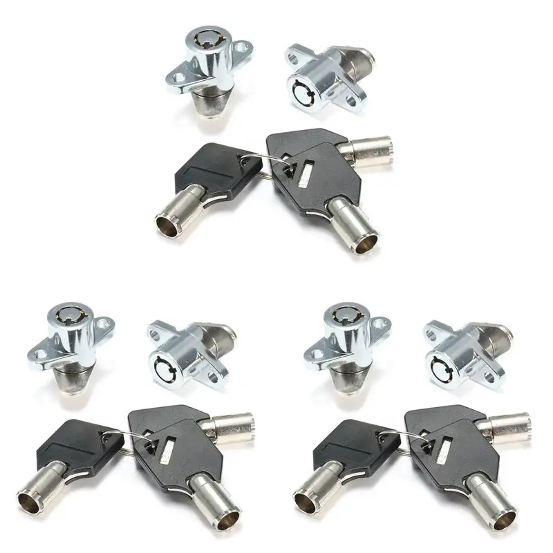 Clear 6X Hard Saddlebag Lock 9 Keys Set For Touring Electra Glide Road King New