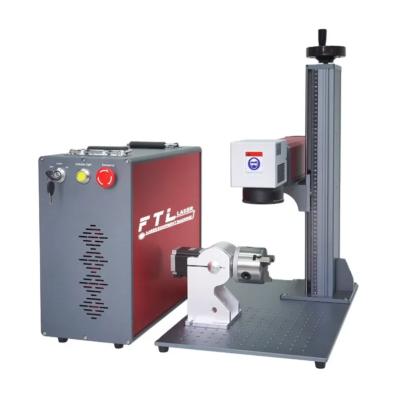 New 3D JPT 100W Mopa Color M7 Fiber Laser Marking Machine for Metal Stone Plastic Engraving AI Support DXF Easy Operation