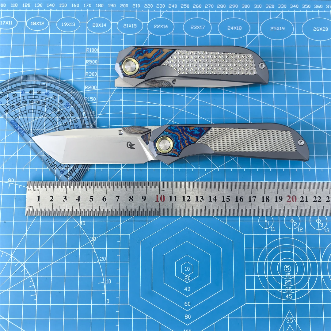 الأصلي سكين للفرد M390 الصلب تيماسك سبائك التيتانيوم مقبض في الهواء الطلق التخييم الصيد الصيد EDC الدفاع أداة هدية #1