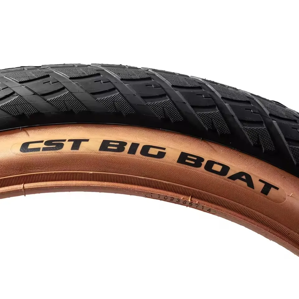 CST Fat Tire 26x4,0 CST BIG BOAT CTC-06 CST Nueva familia marrón Top Colección de piel oscura Neumático de bicicleta eléctrica