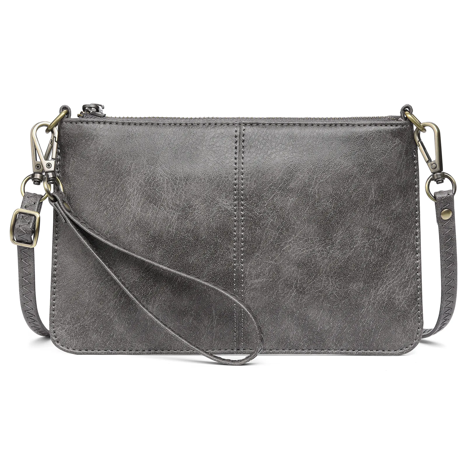 

Женская сумка-клатч из искусственной кожи с длинным ремешком, на молнии, на запястье, для свадьбы, через плечо