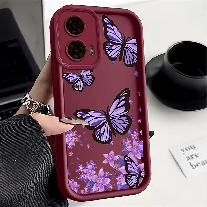 G 24 Butterfly New Sky Eye Phone Case For Motorola Moto G24 G54 G84 G34 G53 G24Power G54Power G9 E40 E32 G22 G30 G20 G10 Cover