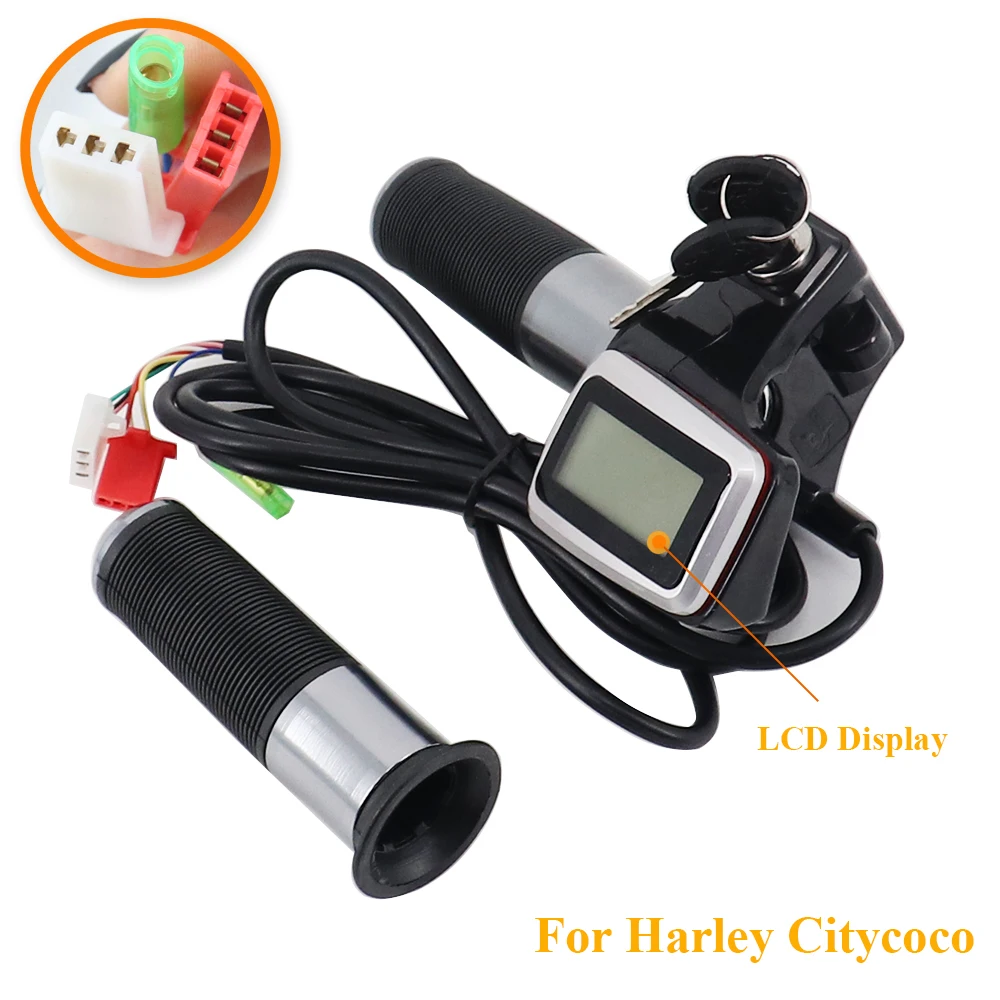 

Ручка-акселератор с ЖК-дисплеем 60В, индикатором заряда и трехскоростным управлением, с кнопкой звукового сигнала, для модифицированных аксессуаров Citycoco