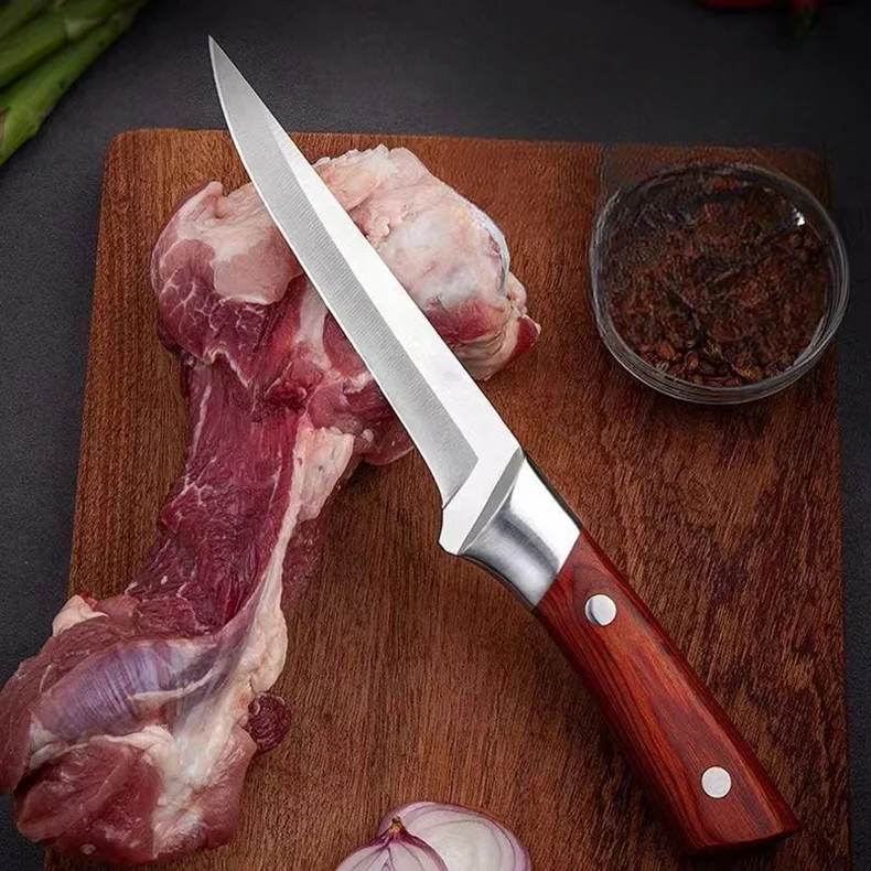 

Kitchen Knife Boning Knife Hand Forged Fillet Knife Stainless Steel Bone Meat Fruit Vegetables Fish Chef Knife
