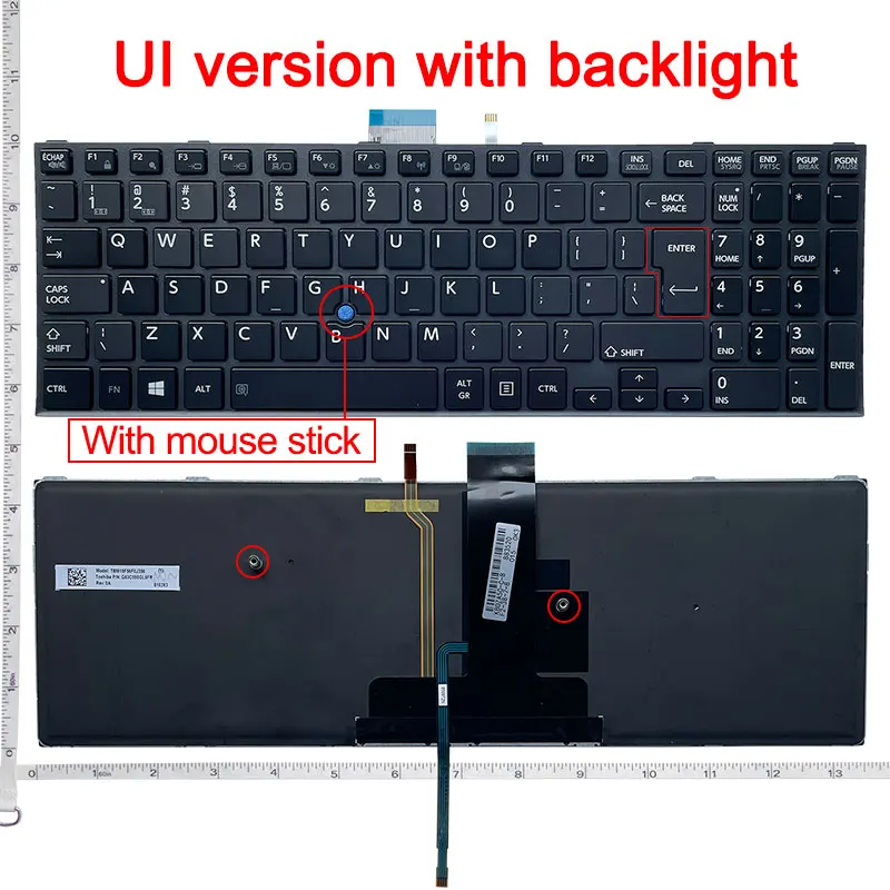 New For Toshiba Satellite Pro R50-C Tecra A50-C Z50-C A50-C1510 A50-C1520 US Backlit keyboard