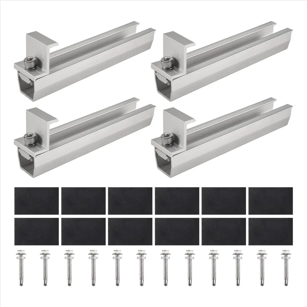 Y17A Solar Panel Mount Bracket Photovoltaic Panel Rail Solar Panel Mount Fastening Module with Mid for Trapezoidal Roof 30mm