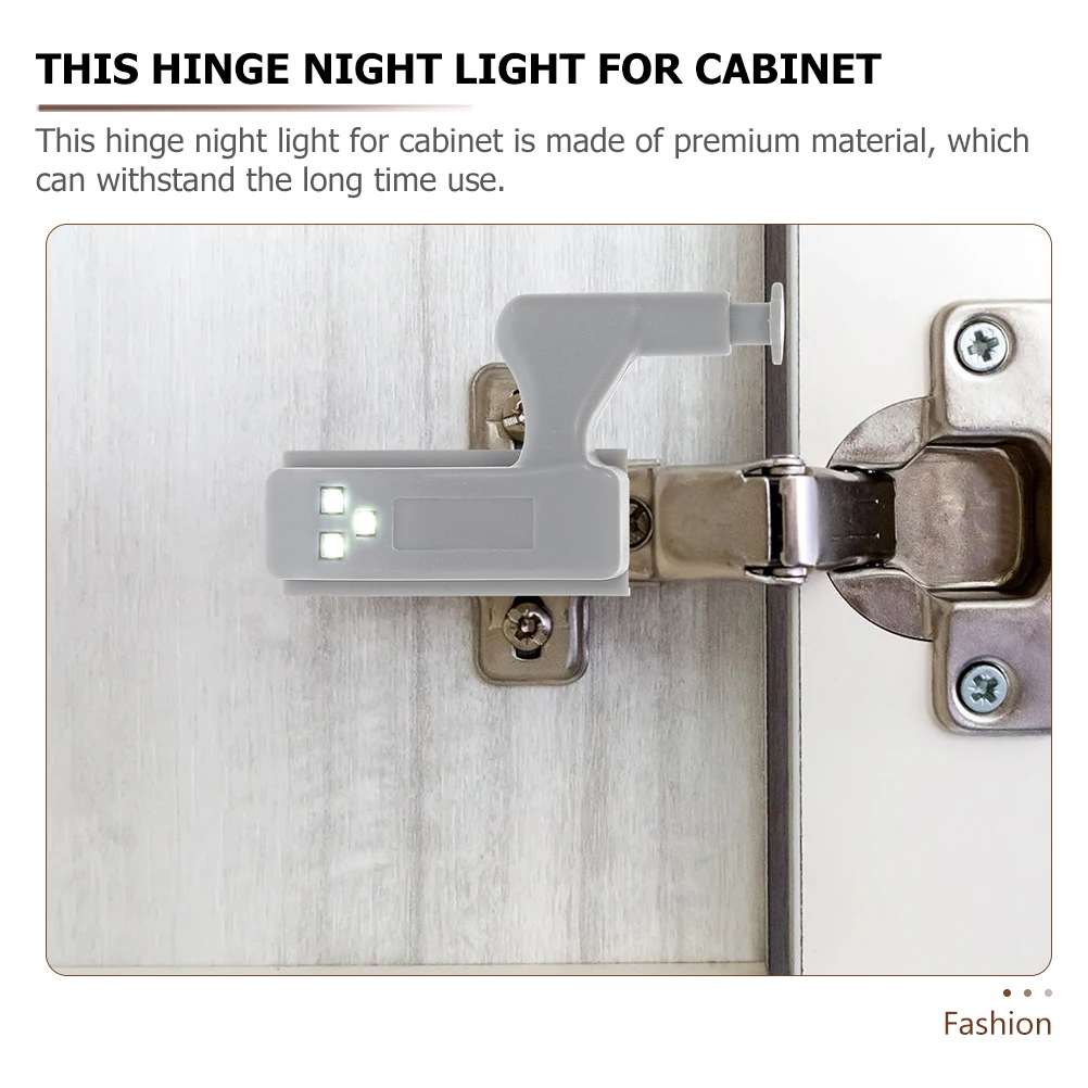 

20 Pcs Touch Sensing LED Light Cabinet Lights under Lighting Smart Wardrobe Abs Door Hinge