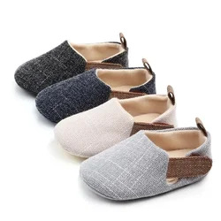 Baby Boys Outdoor Casual Shoes Soft Bottom Non-slip New Spring Autumn Solid Color Infant Newborns Crib First Walkers Baby Shoes