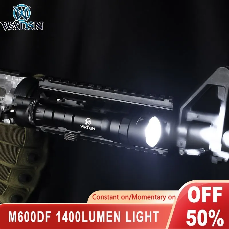 

WADSN M600DF 1400lumen Scout Light M600 Tactical Flashlight Rifle Weapon Light Airsoft LED Light Pistol Gun Torch Accessory