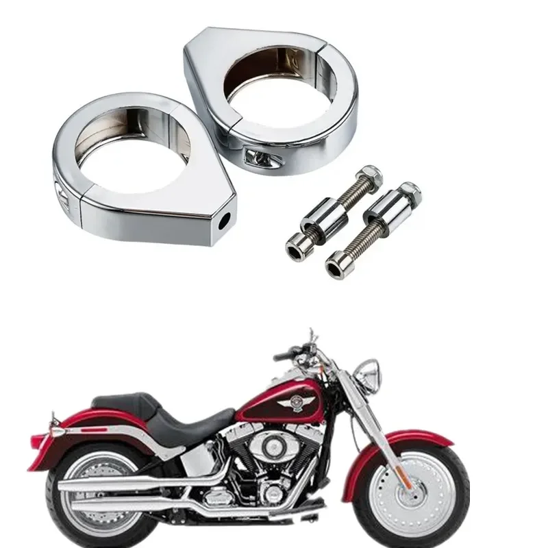 

For Harley Softail Springer Fat Boy Motorcycle Parts Acsessories Turn Signal 41mm Fork Clamps Mount Bracket
