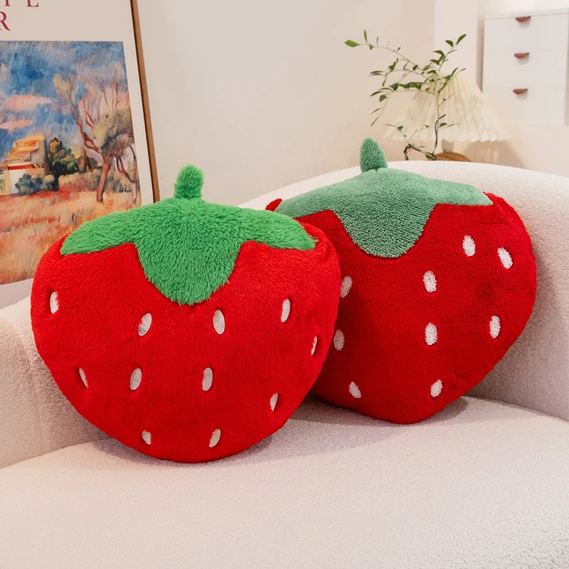 Jouet en peluche fraise doux 40cm, oreiller en peluche fraise mignon, coussin confortable aux fruits fraises, cadeaux d'anniversaire pour petite amie, nouvelle collection