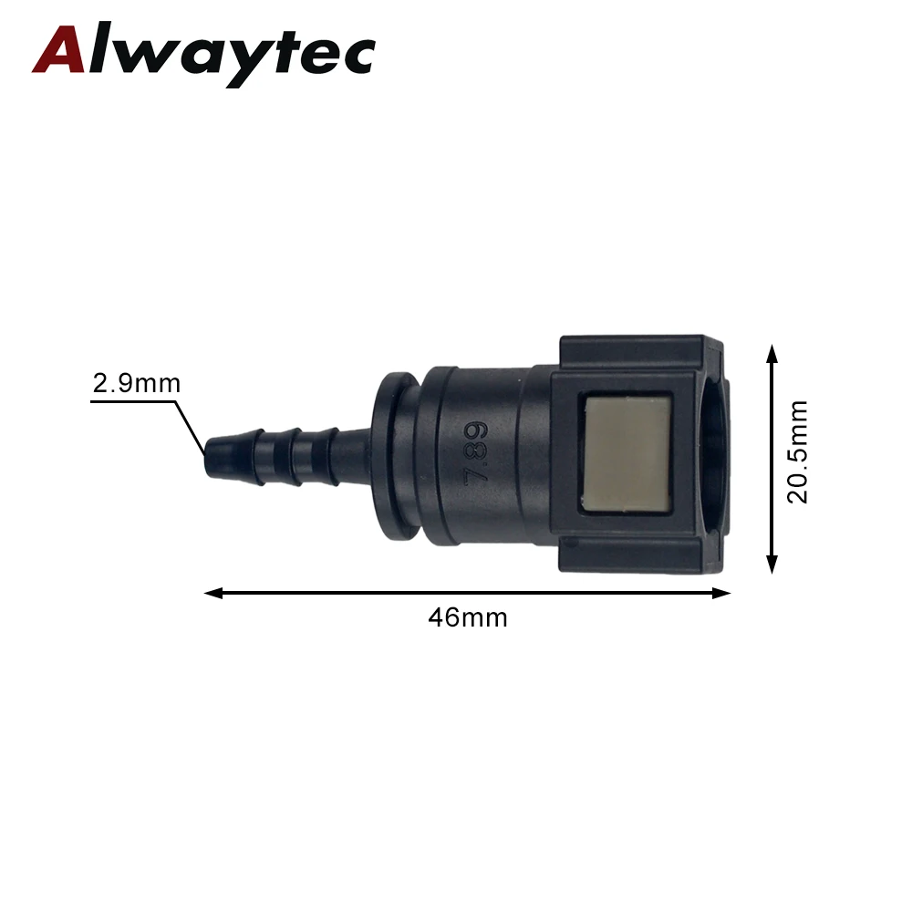Auto Kraftstoff Linie Schnell Verbinden Schlauch Koppler ID8 7,89 Gummi Nylon Öl Linie Rohr Adapter Trennen Release Schlauch Anschluss für Auto – Detail 4