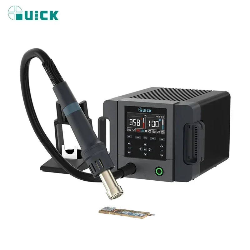 QUICK 861PRO 1300W Smart Hot Air Desoldering Station For Mobile Phones Motherboard IC Chip PCB Digital Display Repair Station