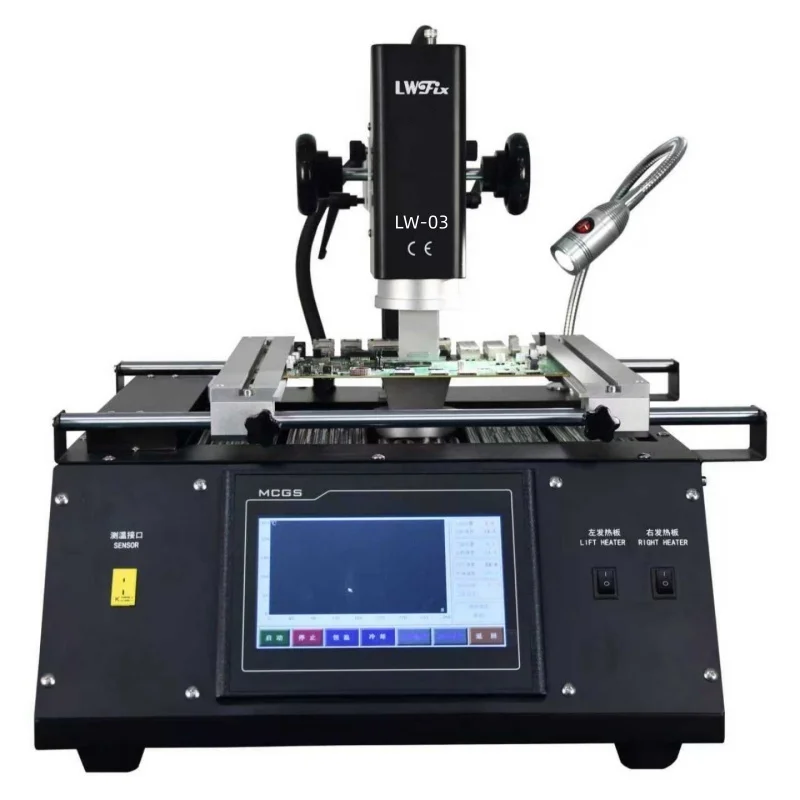 LW-03 BGA Rework Station Infrared Heating Hot Air Touch Screen Smart Station for PCB Laptop Repair Soldering Equipment