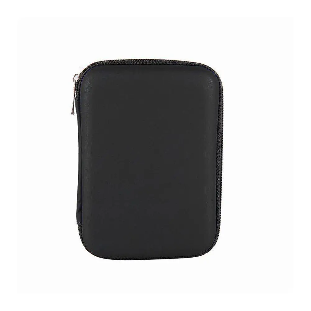 2.5 Hard Disk Case Portable HDD Protection Bag for External 2.5 inch Hard Drive/Earphone/U Disk Hard Disk Drive Case Black image 5