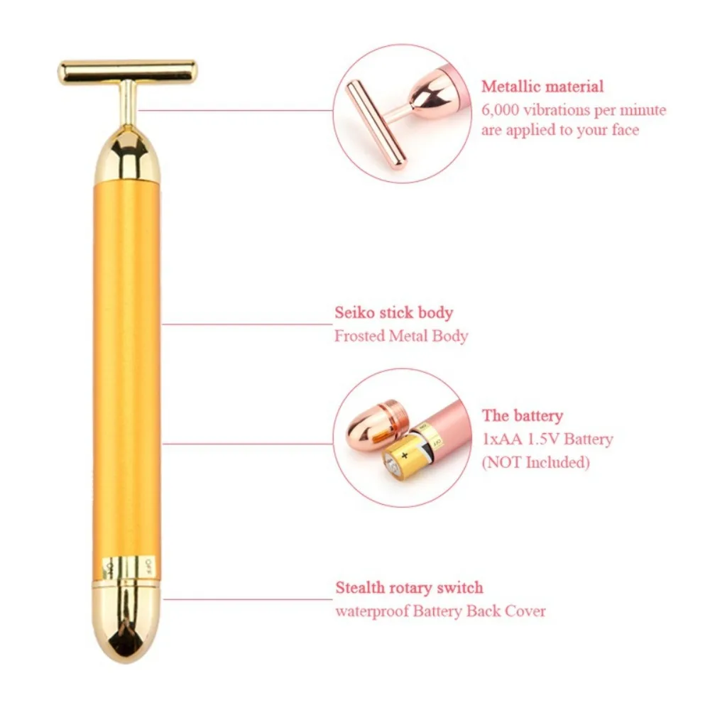 Trillingen Gezicht Massager Gezichtsroller Massager Verstevigende Lifting Dunne Gezicht Stick Schoonheidsverzorging Tool