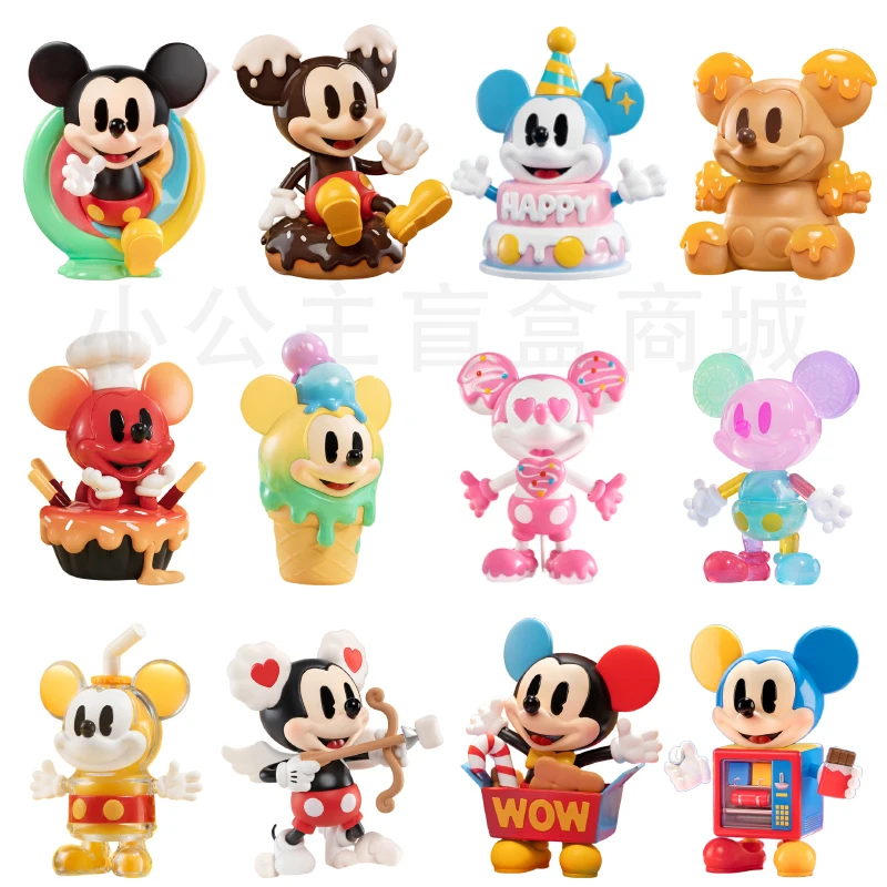 Genuine Disney Mickey Childhood Of Boundless Imagination Series Blind Box Mickey Figurine Mystery Box Child Birthday Toy Gifts