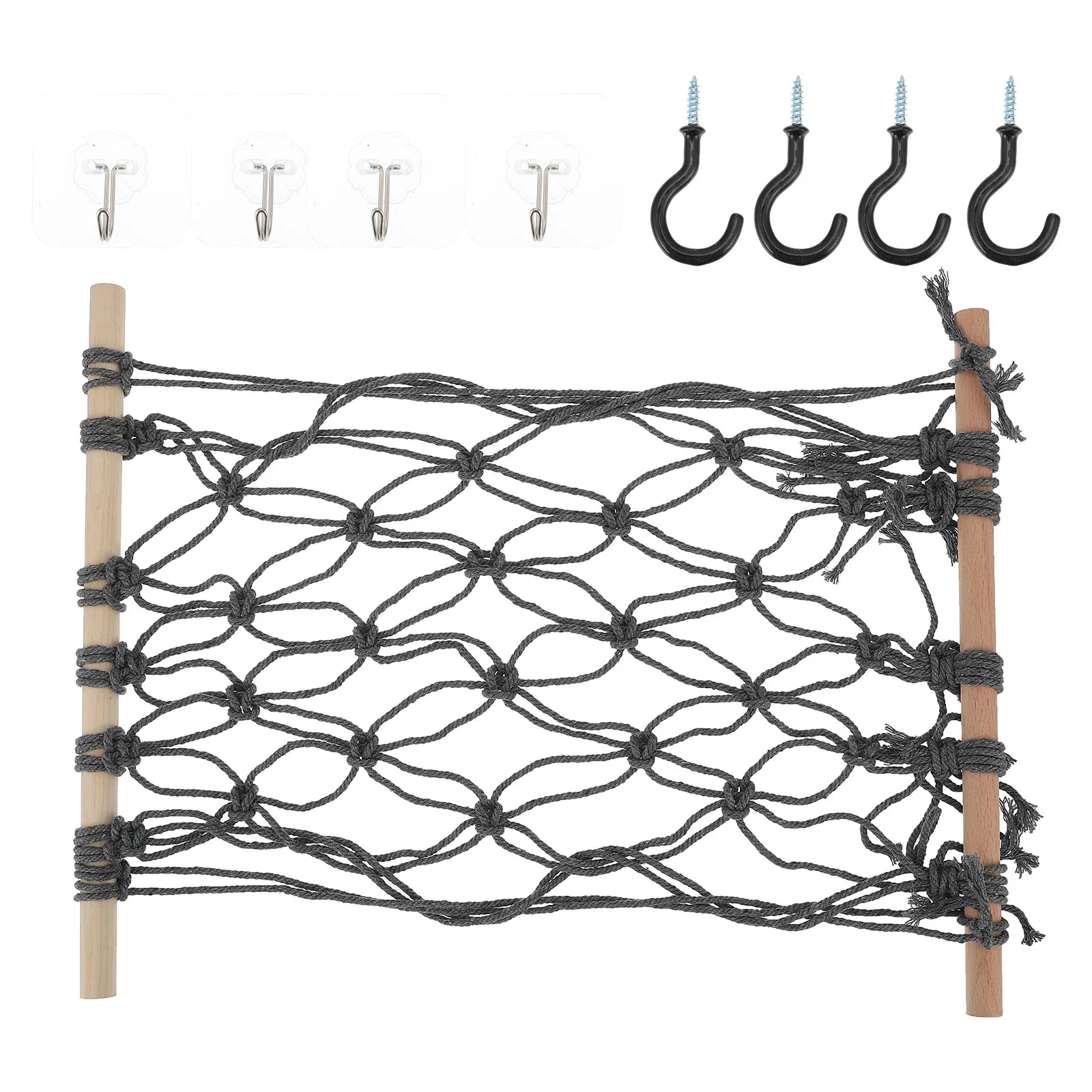 

Fruit and Vegetable Hanging Basket Hanger Decorate Kitchen Cotton Rope Net Holder Storage Hammocks