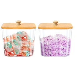 Laundry Room Organization Storage Containers 80oz Laundry Pod Containers  with Lids for Laundry Detergent Laundry Pods Dry Sheet