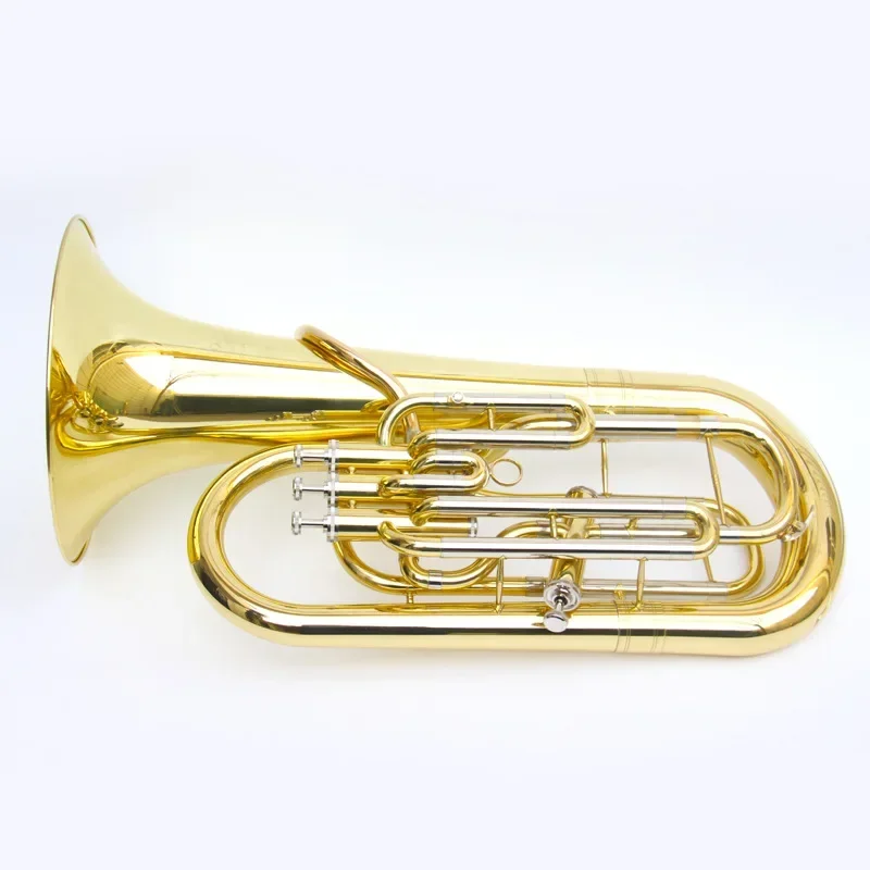 

Four keys, bass brass, small horn, B flat, musical instrument, vertical key three plus one key bag
