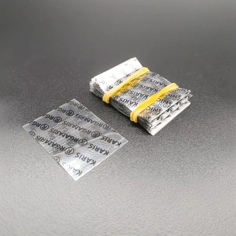 200 Stück bedruckte transparente Schrumpfbänder mit Loch 41x30mm Flaschen-Schrumpffolien Versiegelung für Flaschenverpackungen – Detail 9