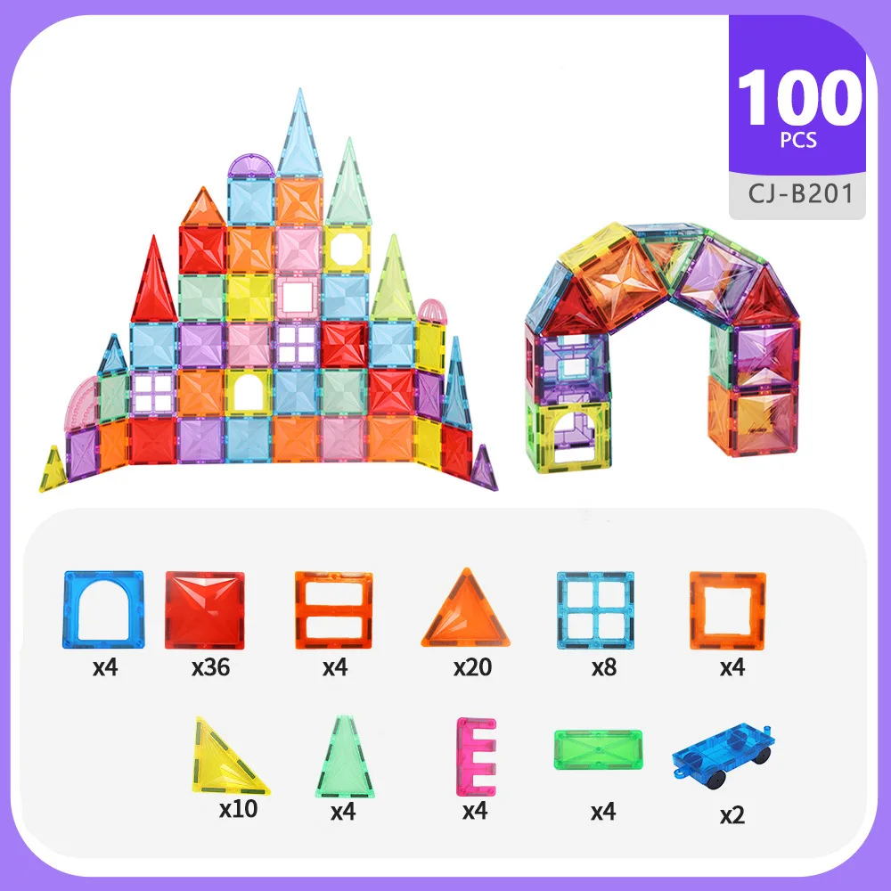 Farbfenster Magnetplatte Baustein Starker Magnet Baustein Puzzle Magnetisches Spielzeug Bohroberfläche Magnetischer Aufkleber