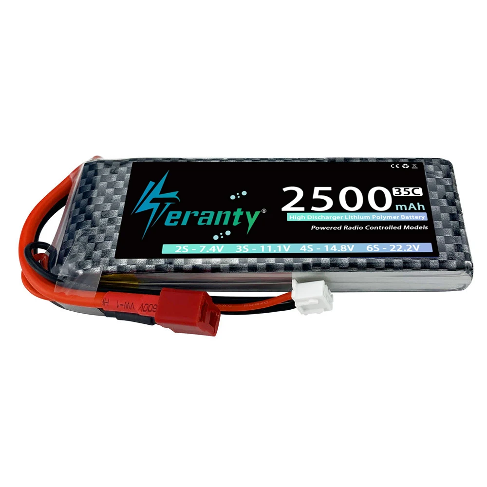 2pcs TERANTY 2S 2500mah RC Lipo Battery 7.4V 35C With Deans XT60 Plug RC Car Truck Buggy FPV Drone Helicopter Airplane RC Parts