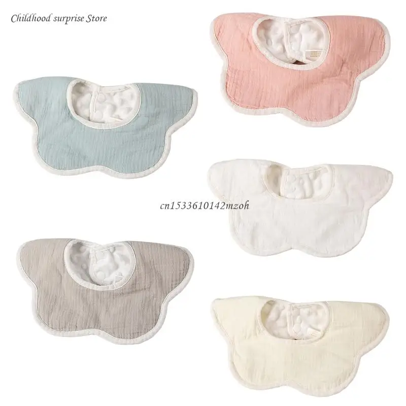 

360 Degree Rotation Burp Cloth Solid Color Baby Flower Feeding Bib Cotton Saliva Towel Breathable Dropship