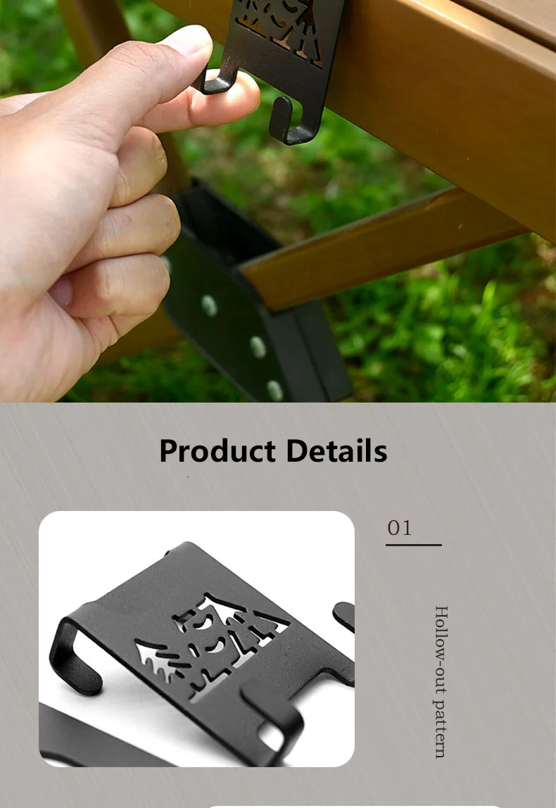 Robuster Outdoor-Butangasbehälter-Aufhängeclip Tragbarer Kanister-Haken für Campingkocher Reisezubehör – Detail 8