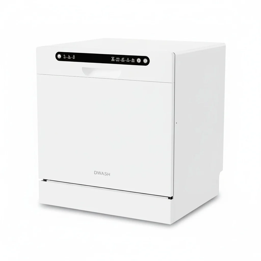 Mini Dishwasher, 8 Place Settings Stainless Steel Countertop Dishwasher, App-Controlled Smart Household Dishwasher for Kitchen