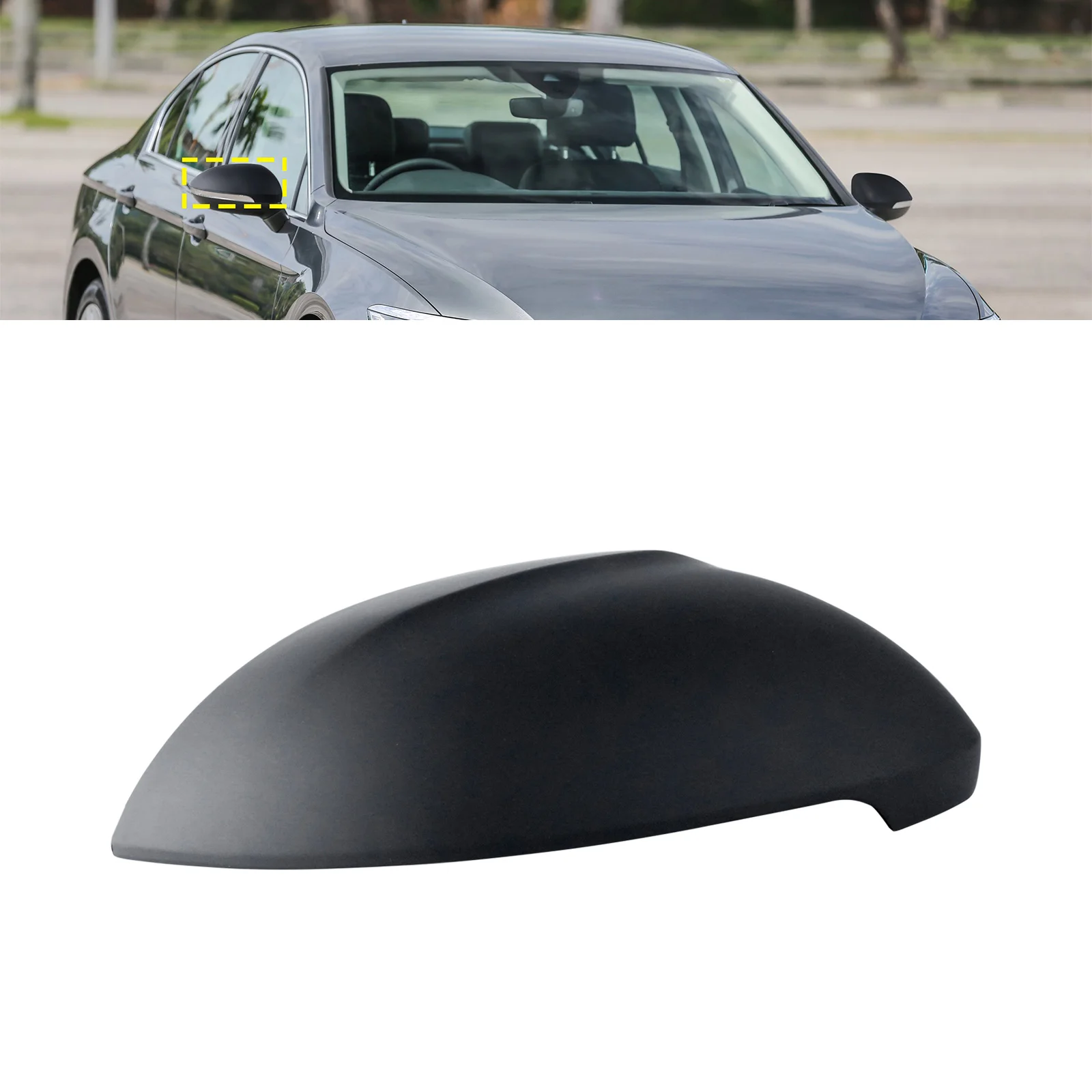

For VW Arteon Wing Door Rearview Mirror Cover Cap Casing Primed Right O/S 17-19