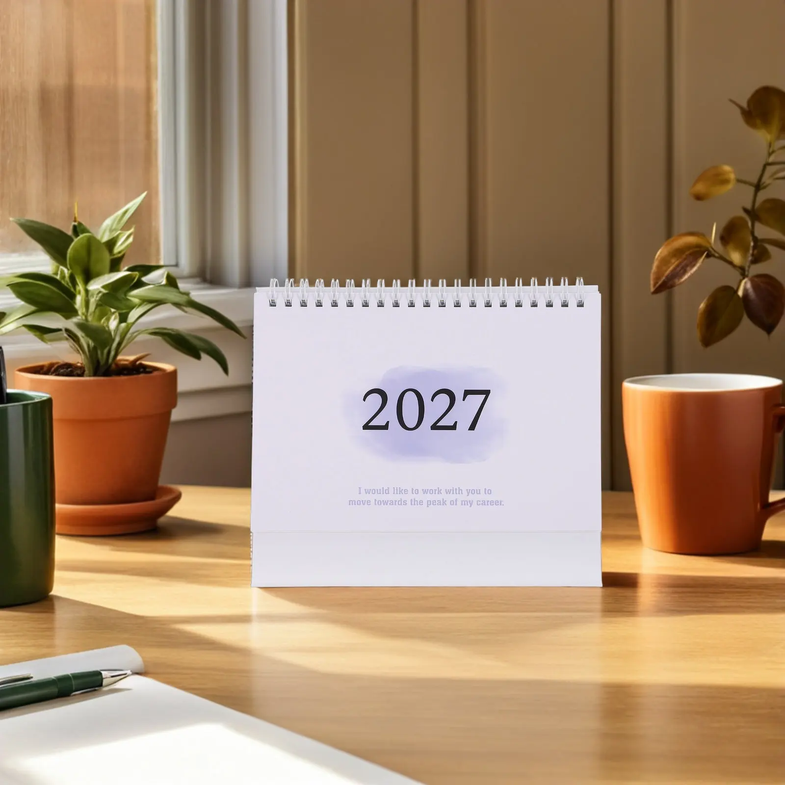 Desk Calendar 2026-2027 Standing Flip Desktop Large Monthly Minimalist Planner July 2026 to December 2027 Office Home Study