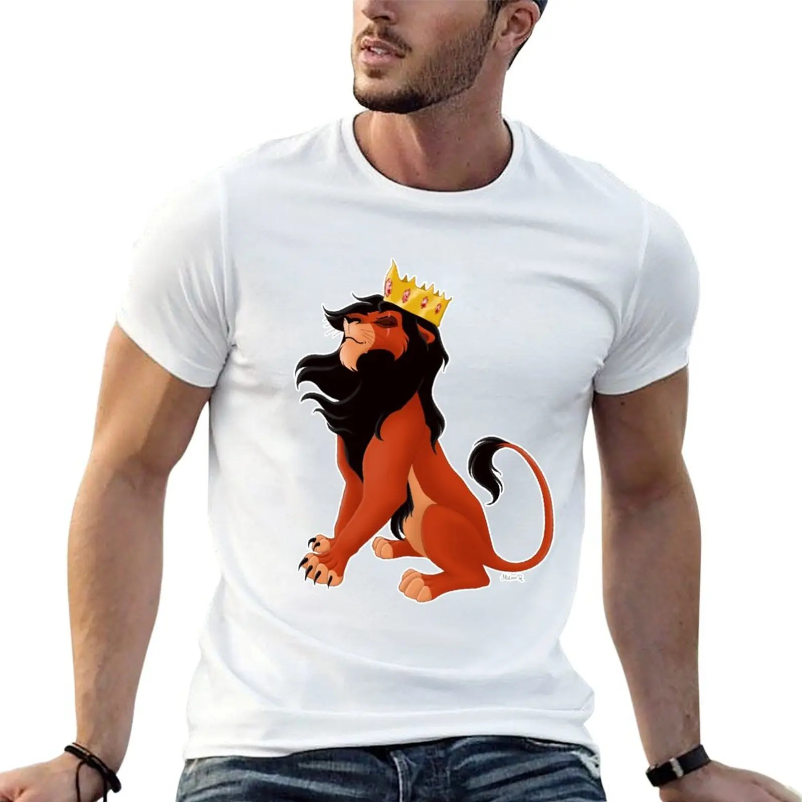 King Scar T-Shirt Trendy Casual Short Sleeve Shirt