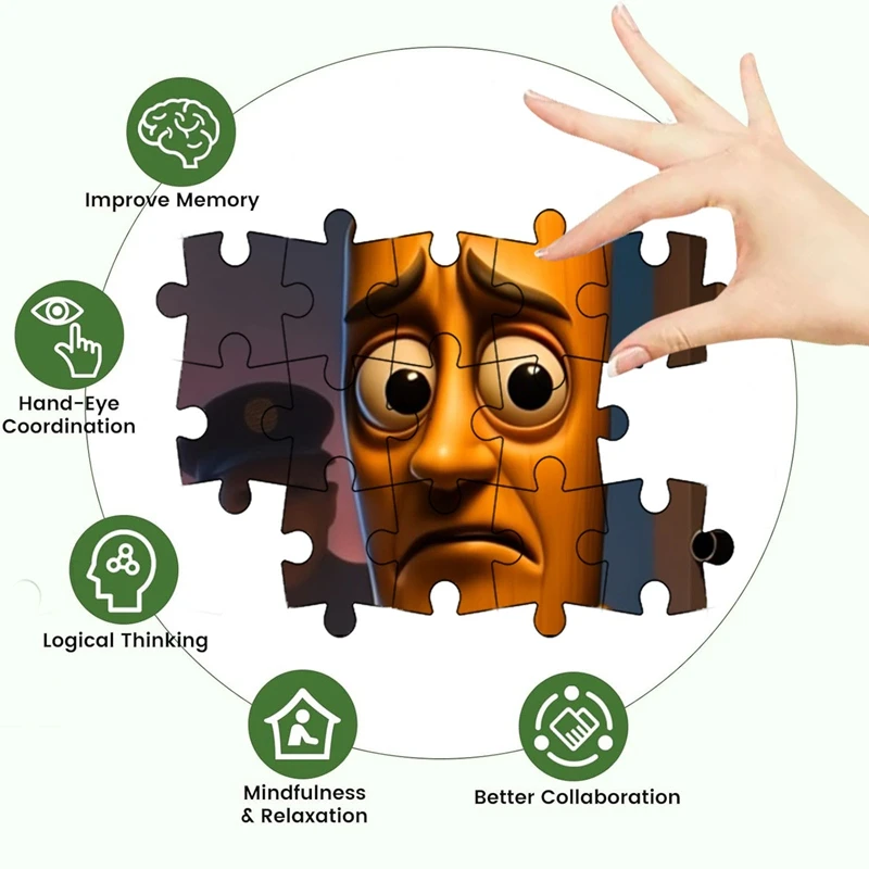 لغز TungTungTung Sahur الإيطالية Brainrot بانوراما Tralalero Tralala لغز الكبار تخفيف التوتر ألعاب لعبة حفلة الدعائم هدية