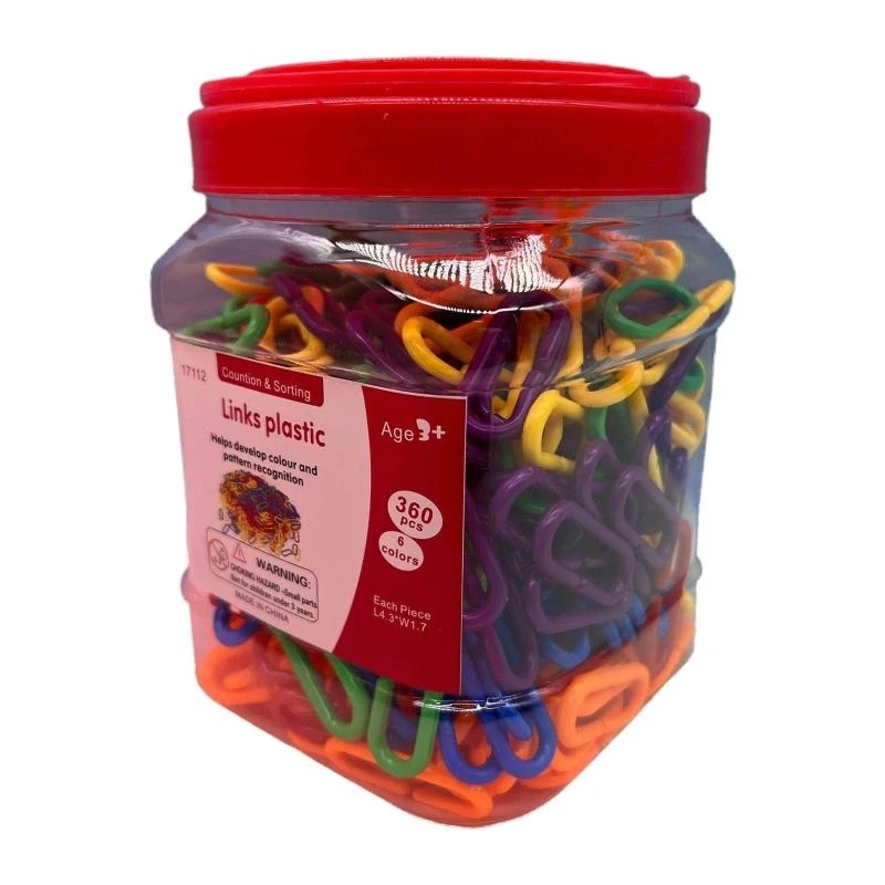 Q0KB سلسلة مشبك ألعاب ثلاثية الأبعاد تعليم الألغاز الهندسي لعبة الأطفال الإدراك الملون