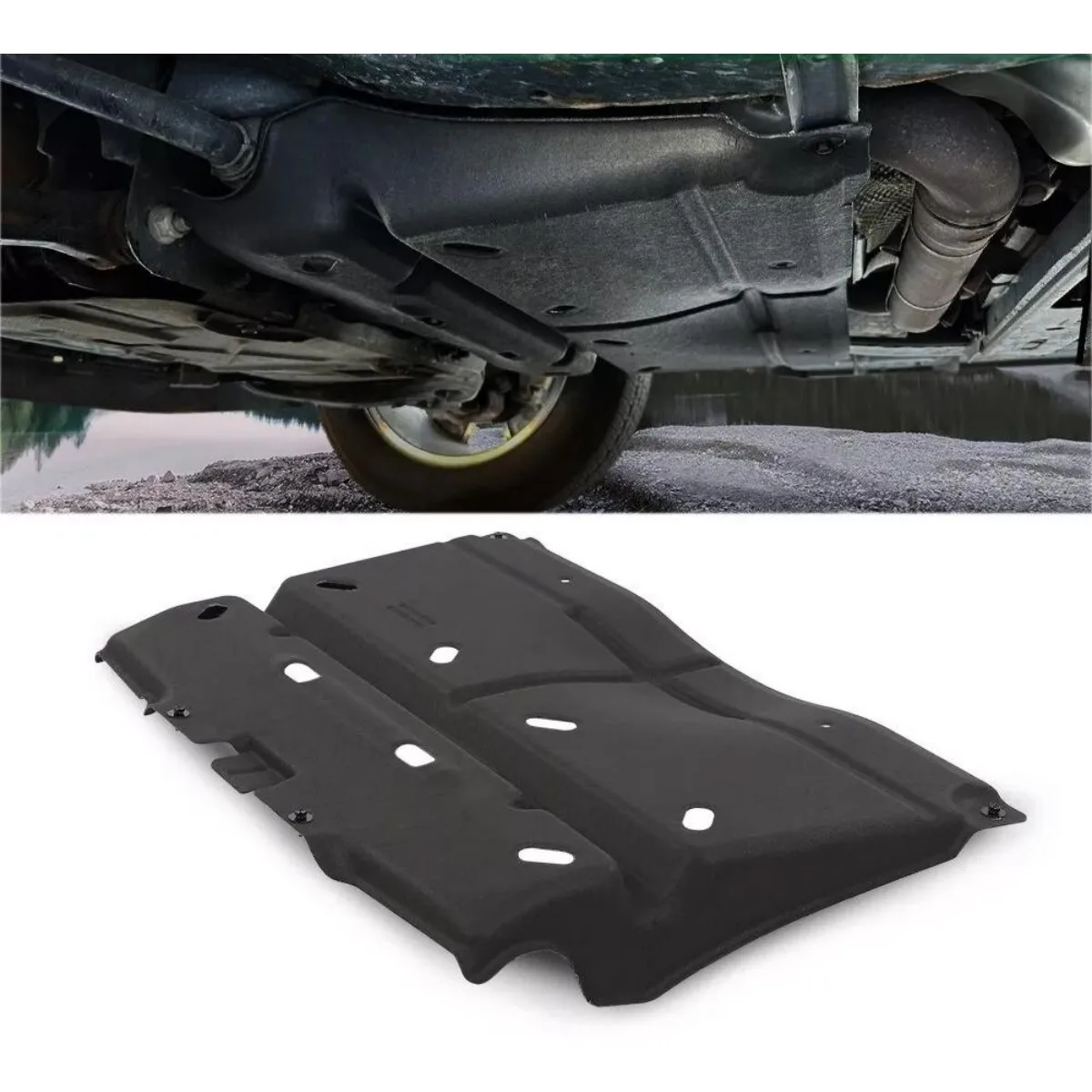 Engine Lower Guard Front Bumper Guard For Ford F150 2015-2024 Engine Guard Skid Plate ML3Z-7222-D