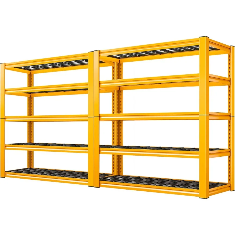 

Garage Shelving Load 3000LBS 5Tier Storage Shelves Adjustable Heavy Duty Metal Shelving Unit for Pantry Basement Warehouse 72 H