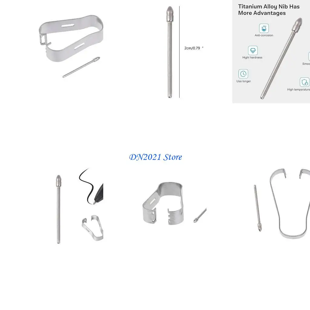 

F3KE No Worn Out Alloy Tips for Wacom DTH134 DTC121 CTC4110 Pen