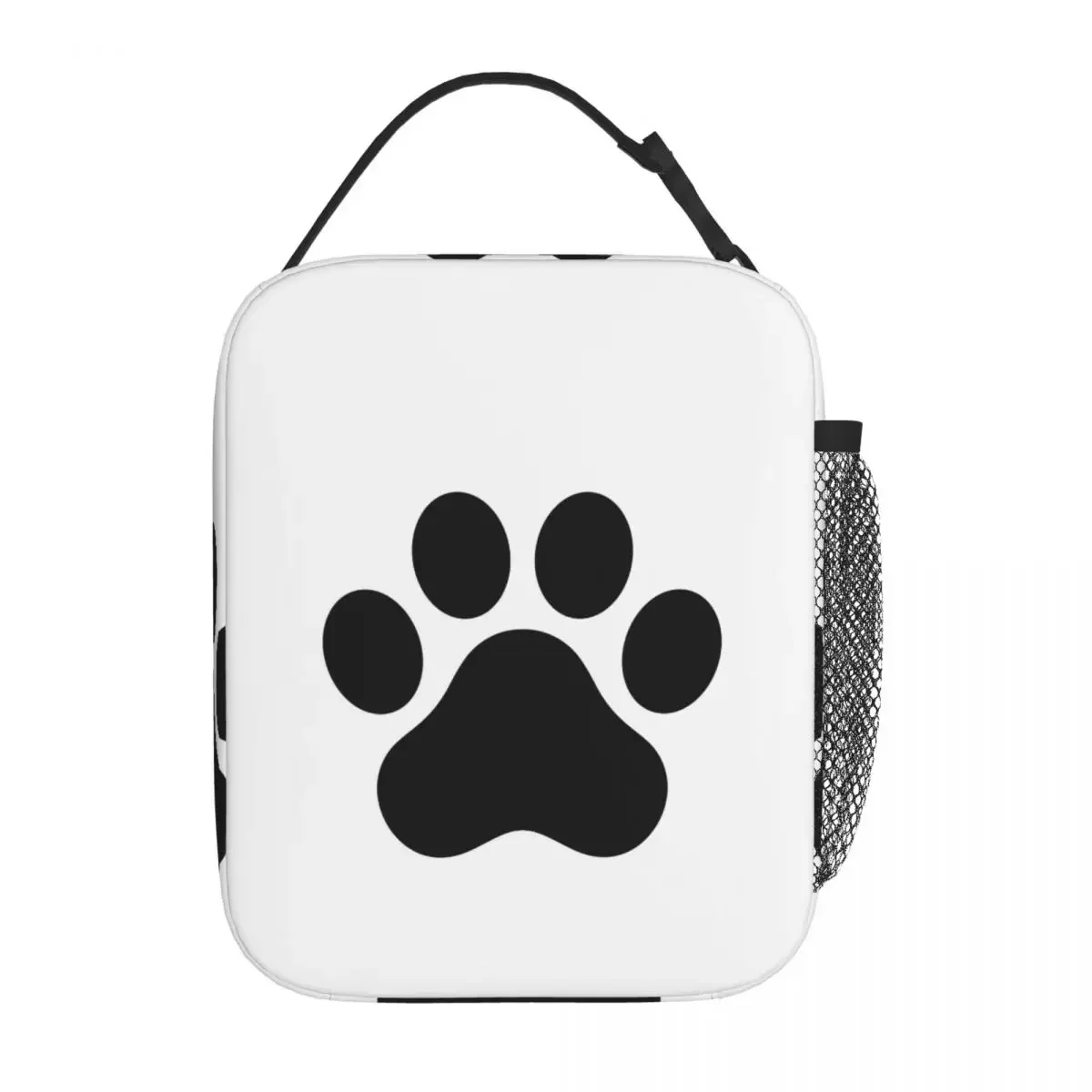 Dog Paw French Bulldog Cartoon Merch Insulated Lunch Bag For School Food Box Portable Thermal Cooler Bento Box