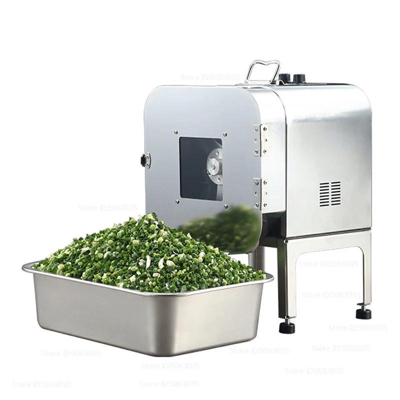 

110V/220V Electric Vegetable Cutter Commercial Slicer Automatic Vegetable Dicing Machine Carrot Pepper Section Cutting Machine