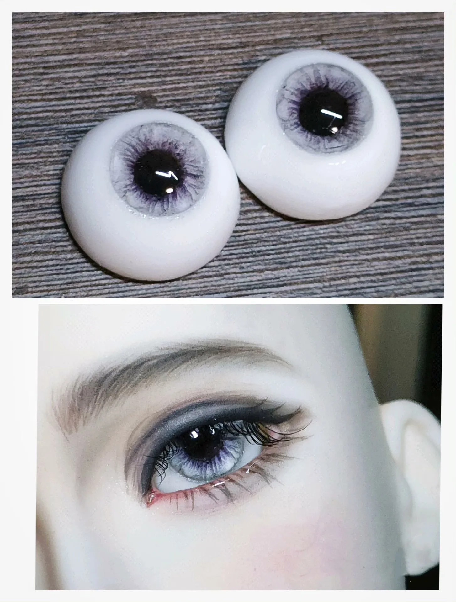 

SD/MDD/MSD Craft Eyes “ Lunar God” 12mm 14mm 16mm BJD Doll Safety Eyeball 1 Pair