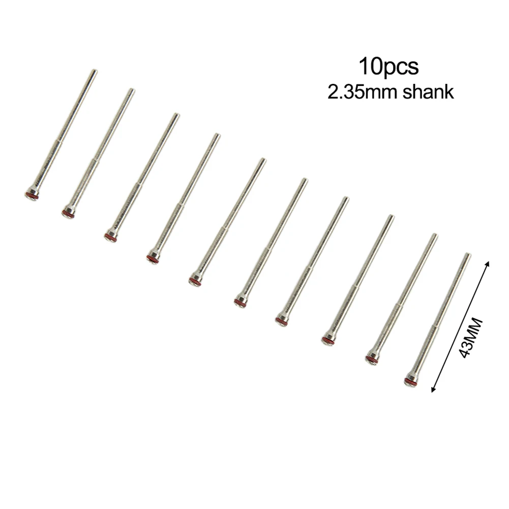 Mandrel Burs Polishing Shank 10 Pcs Rotary Tool 2.35mm 45mm Beads Dental Material Jewelry For Polisher Machine